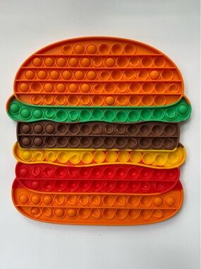 Giant Hamburger Pop It Fidget Toy XL Sensory Bubble Toy $40
